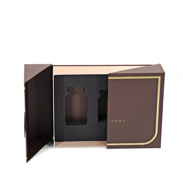 Luxury Two Sides Open Cosmetic Packaging Paper Box Makers