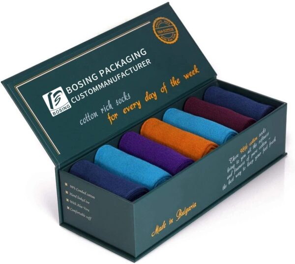Magnetic Rigid Closure Sock Box