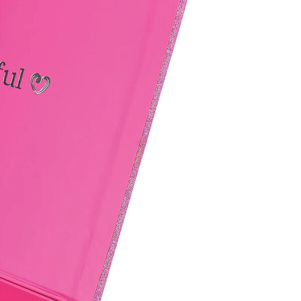 Pink Satin Magnetic Closure Folding Box Wig Packaging Box